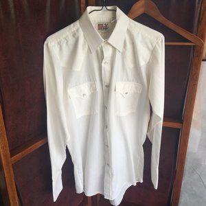 Vintage Ely Cattleman rockabilly pearl snap S